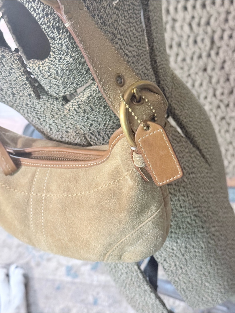 Coach Suede SoHo Bag in Tan - Classic - Picture 3 of 8